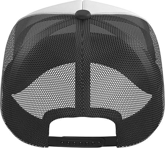 Official AC/DC Back in Black Logo Rock Band Music Vintage Trucker Hat with Adjustable Mesh Back