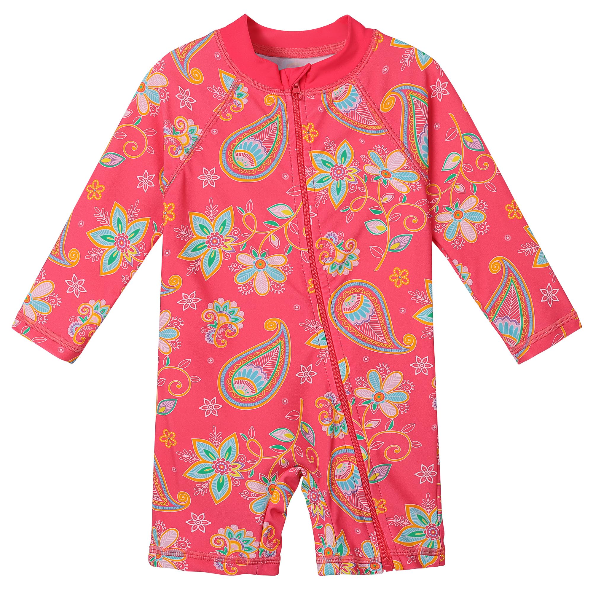XFGIRLS Baby/Toddler Girls Swimsuit Long Sleeve One-Piece Bathing Suit Rash Guard
