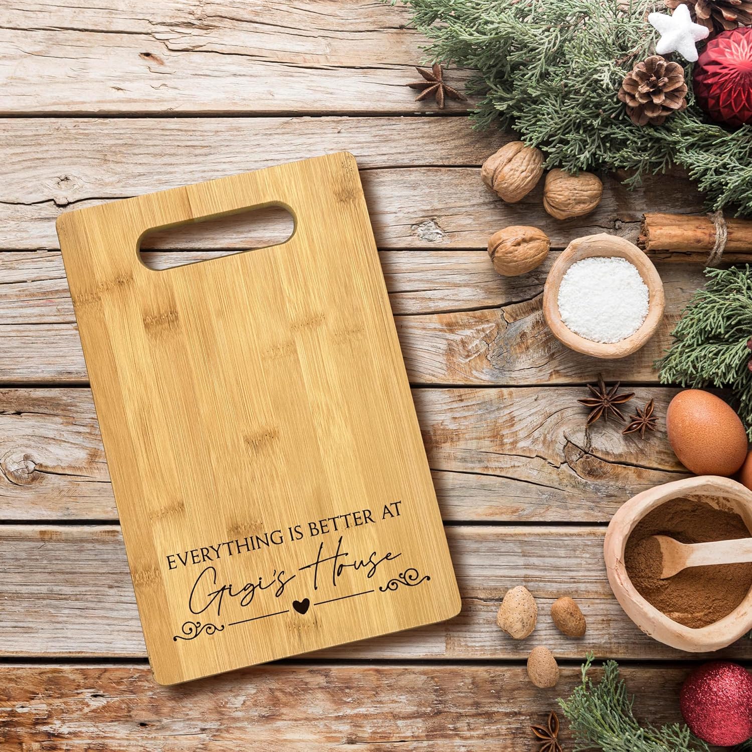 FONDCANYON Gigi Bamboo Cutting Board & Kitchen Decor - Gigi Gifts for Grandma - Perfect for Christmas & Birthday - Image 2
