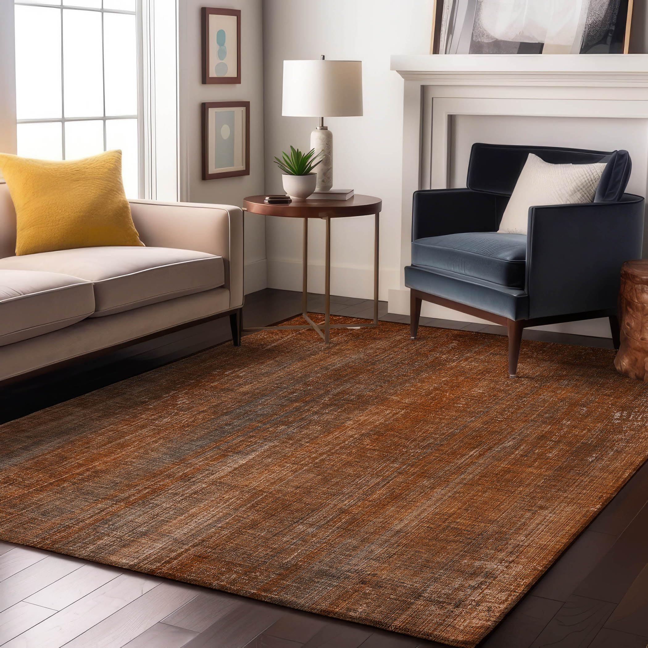 Amazon.com: Addison Rugs Mayfield AMF552 Paprika 5' x 7'6