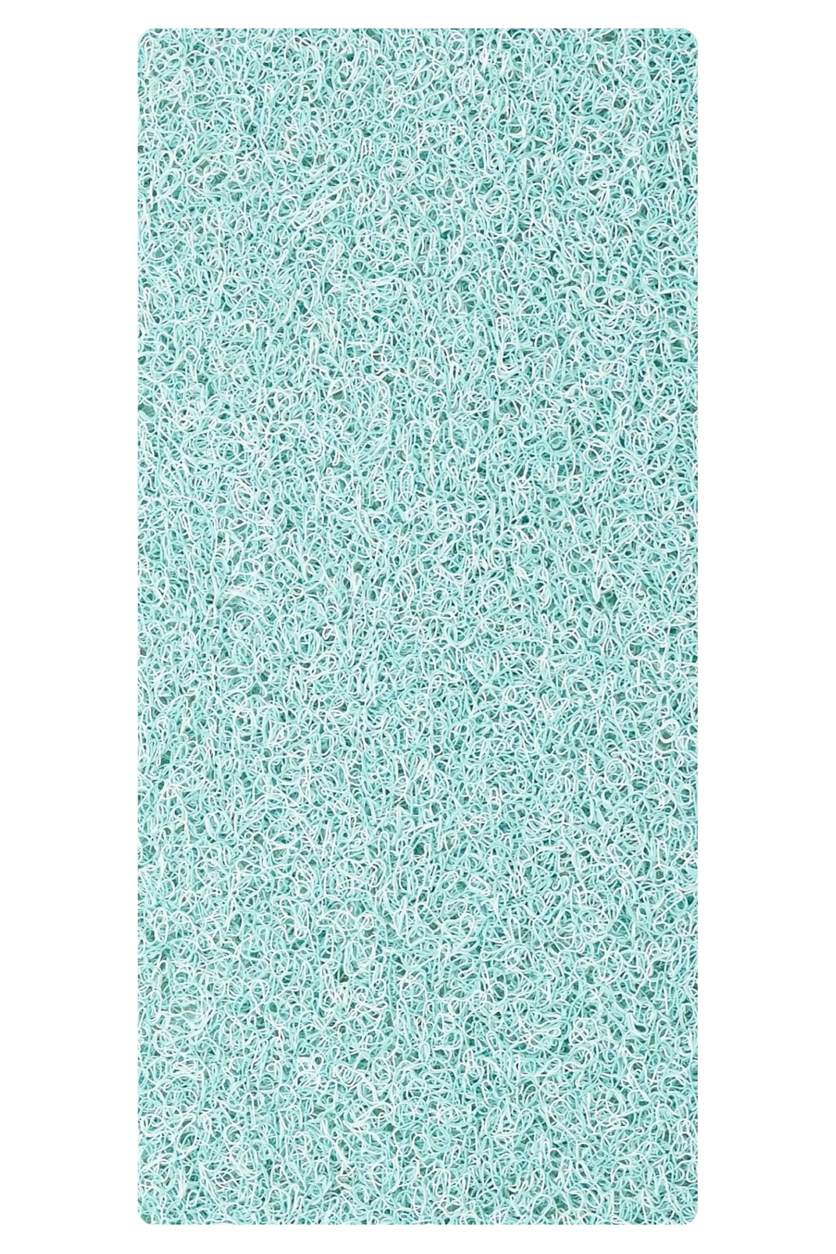 Anti Slip Shower Mat - Non Slip Shower Mats for Inside Shower - Large 47x24 Loofah Shower Floor Mat Non Slip - Bath Mat for Shower - Secure Mat Without Suction Cups (47x24 Aqua Green)
