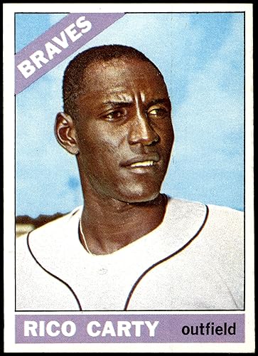 1966 Topps # 153 Rico Carty Atlanta Braves (Baseball Card) NM Braves