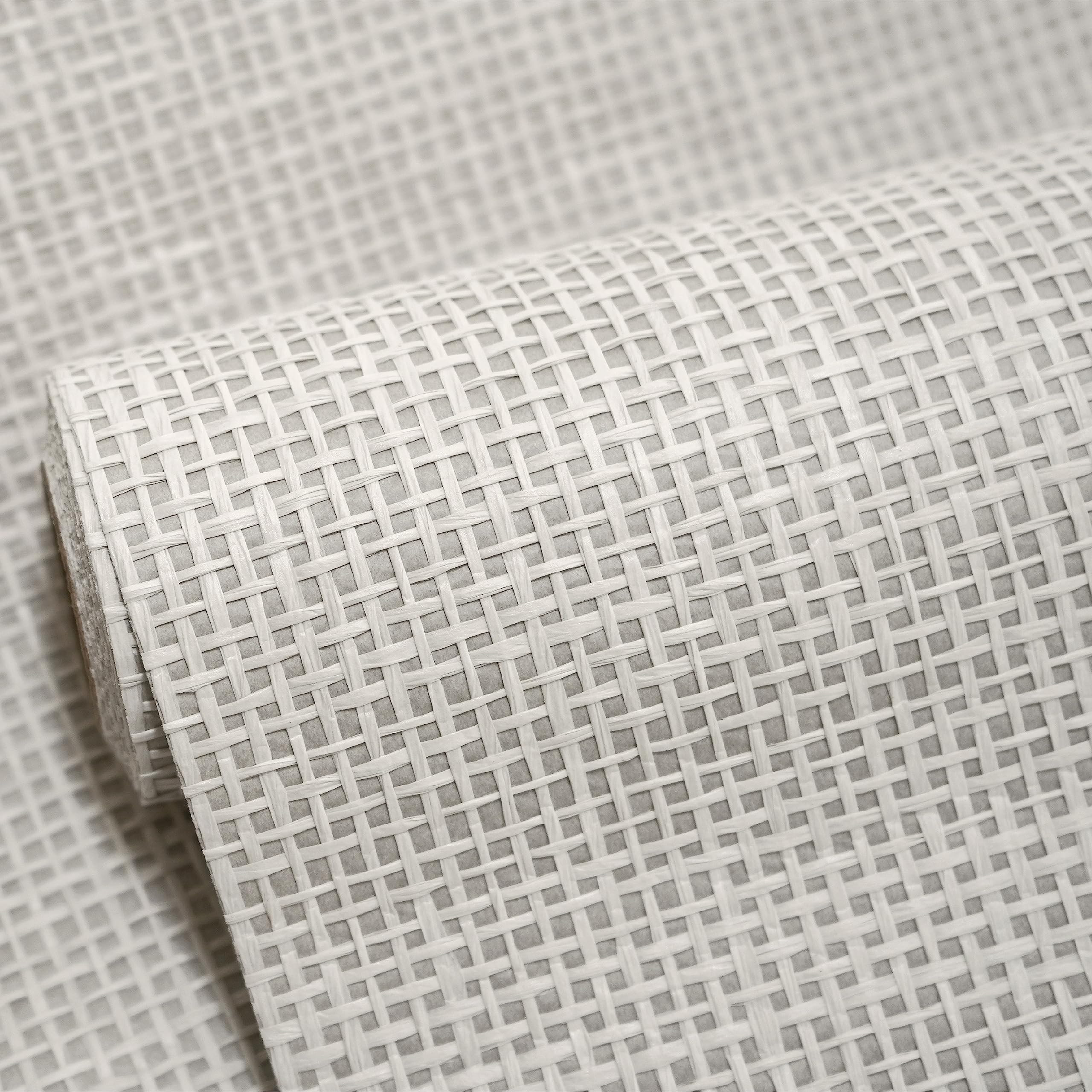 Ansehan Wallcovering W010102 Cosmo Collection 36" W x 8 Yard L, Natural Paper Weave Grasscloth Modern Texture Non-Pasted Wallcovering for Living Room Bedroom Feature Wall, Grey
