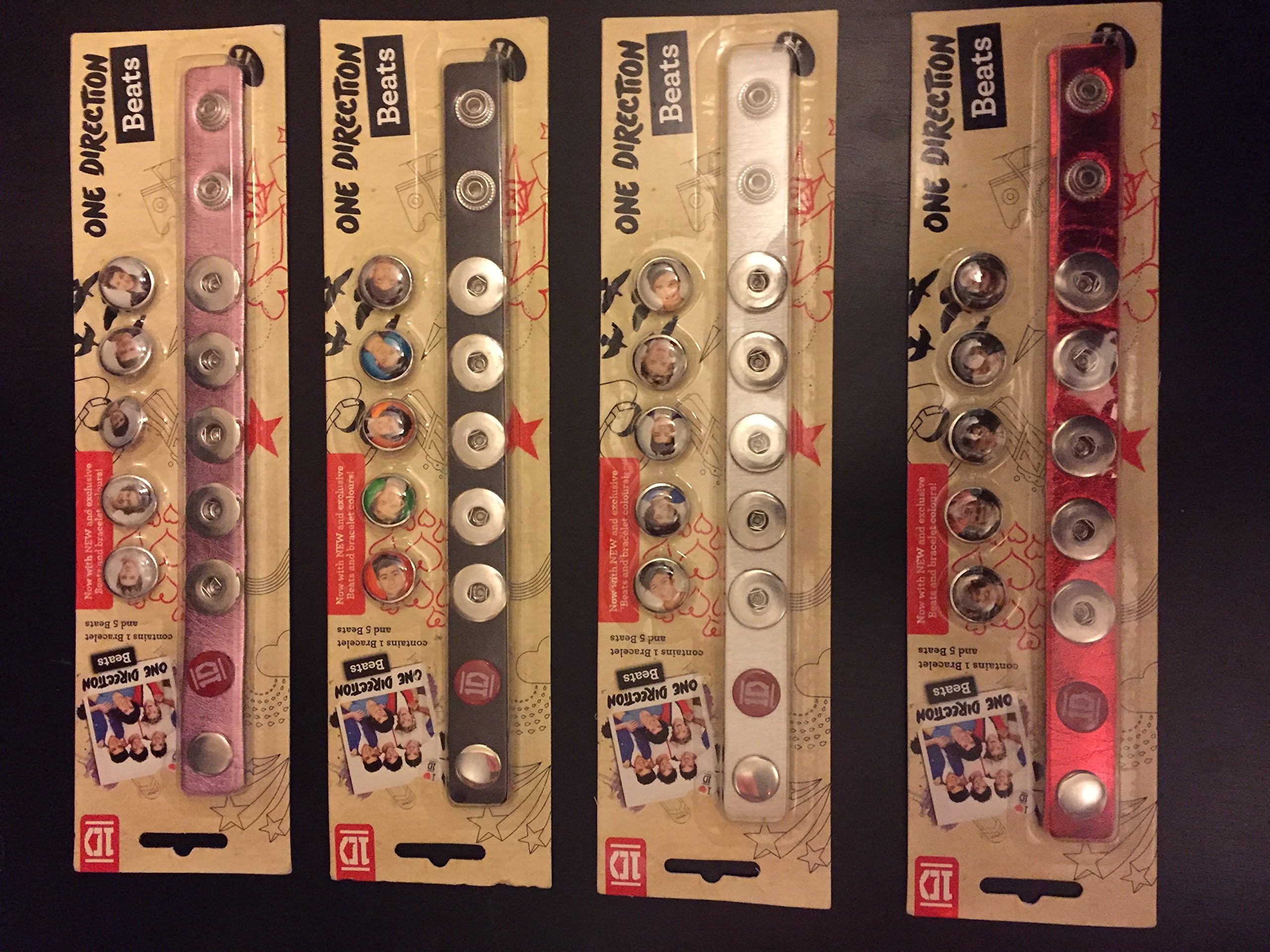 One Direction 1D Beats Bracelet with 5 Beats (Bracelet Colour May Vary)