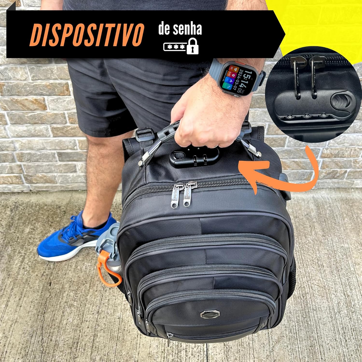 Mochila Grande Reforçada Impermeável Para Notebook Antifurto Bolsa Executiva Masculina Feminina Trabalho Viagem Escolar Faculdade Cabo De Aço Saída USB Saída Fone De Ouvido em promoção! Veja a oferta e mais achadinhos de Bolsas 5 Hoje é o melhor dia para comprar Mochila Grande Reforçada Impermeável Para Notebook Antifurto Bolsa Executiva Masculina Feminina Trabalho Viagem Escolar Faculdade Cabo De Aço Saída USB Saída Fone De Ouvido com aquele preço maroto! Promoção! Aproveite a oferta! 5