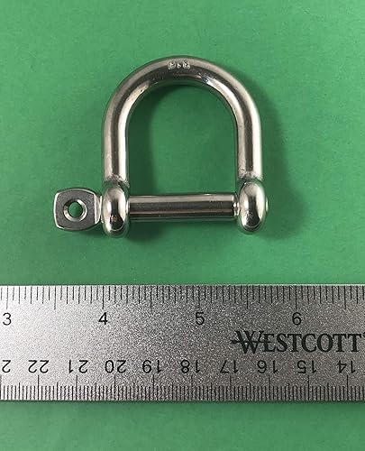 Miniatura 18 de Grillete ancho D de acero inoxidable 316