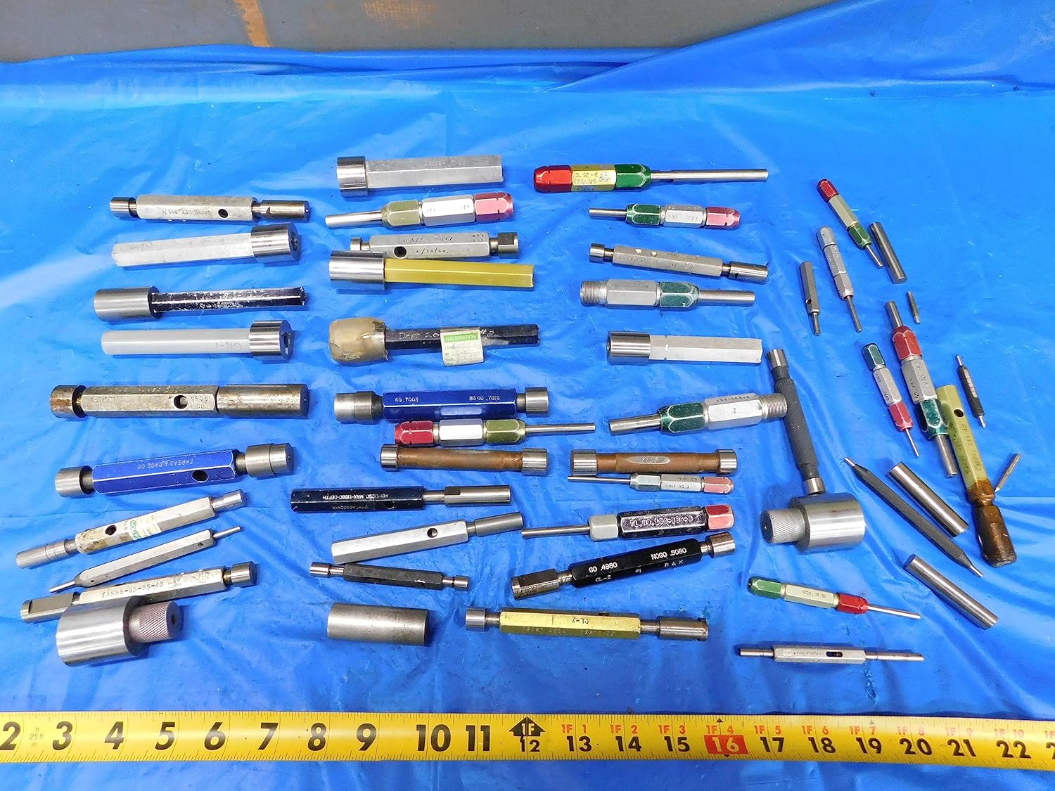 LOT of Plain Plug GAGES PINS Members Handles GO NO GO TAPERLOCK Reversible - JH2840LVR