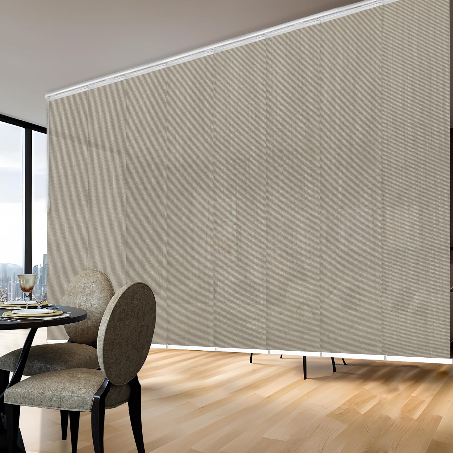 A&F Rod Décor - Harriet 8-Panel Panel Track Extendable 130"-175" W x 94" H, Panel Width 23.5"