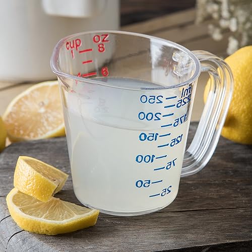 Miniatura 5 de Carlisle FoodService Products 4314107 - Taza medidora de plástico comercial, 1 taza, transparente (paquete de 3)