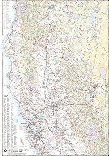 Benchmark Maps: Northern California Recreation Wall Map - 26 x 37 inches