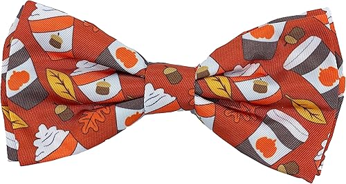 Miniatura 20 de Huxley & Kent Corbatín para mascotas para perros y gatos - Accesorio de collar ajustable de gancho y bucle para otoño - Lindo y cómodo para fiestas