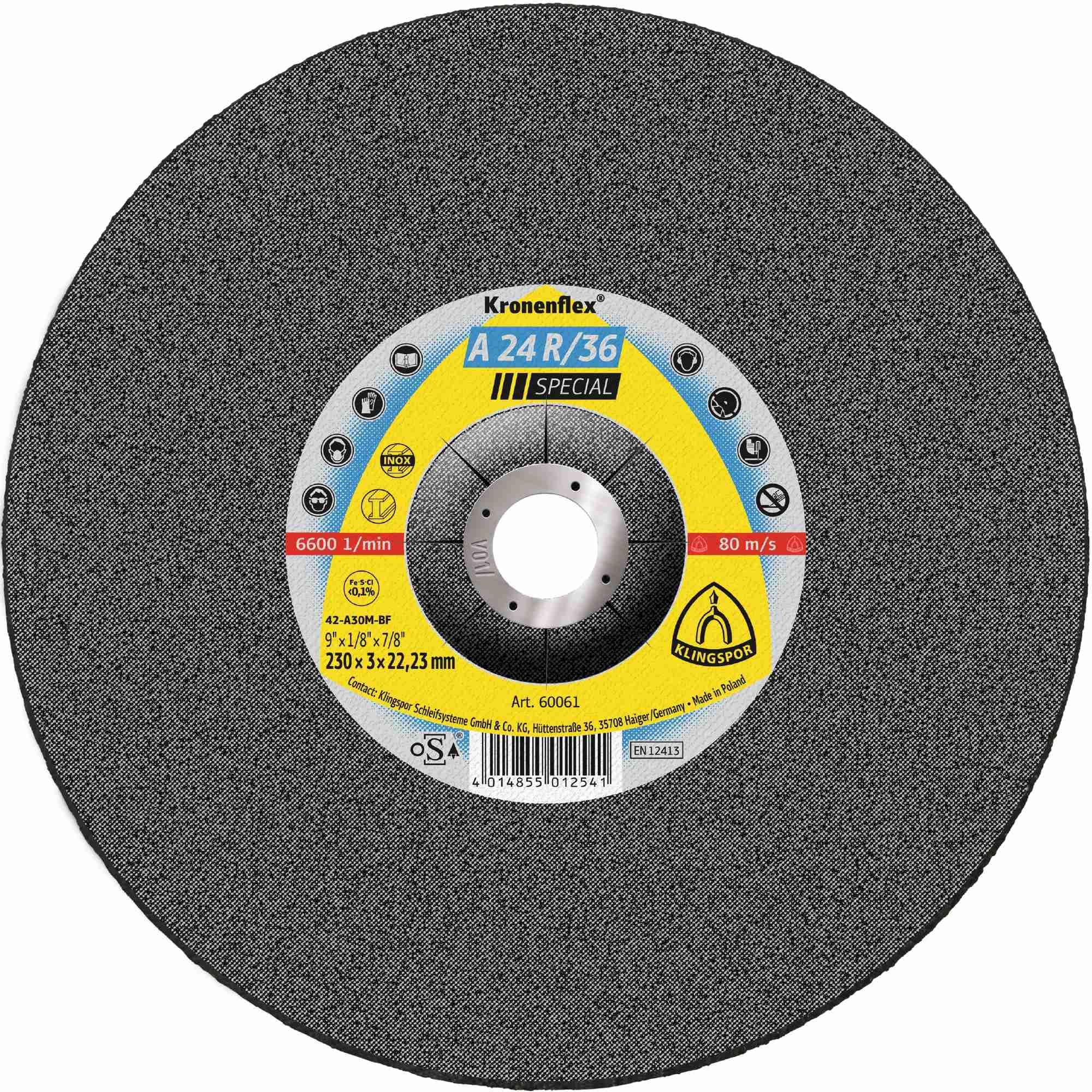 A 24 R 36 - Discos de corte (25 unidades, 125 x 2,5 x 22,23 mm)