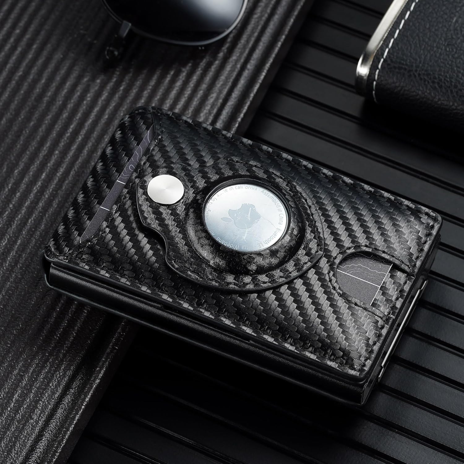 furid Apple Airtag Wallet Men: Smart Wallet with Airtag Holder - Air Tag Wallet for Men Slim Minimalist - Image 3