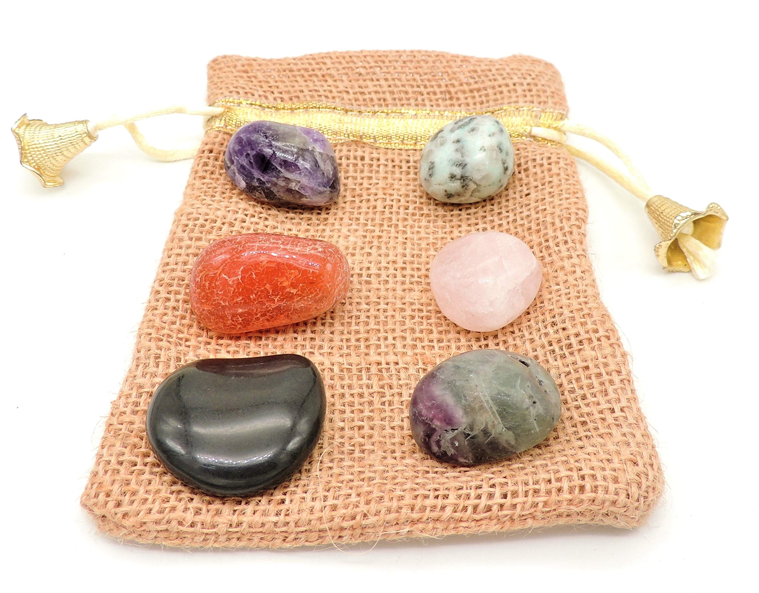 Buy Sahib Healing Crystals for Back to School Tumbled Stones Set for