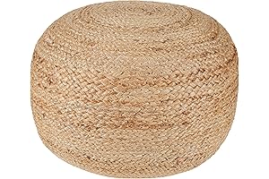 Wicker Ottoman Foot Rest: The Perfect Boho Accessory for Your Home