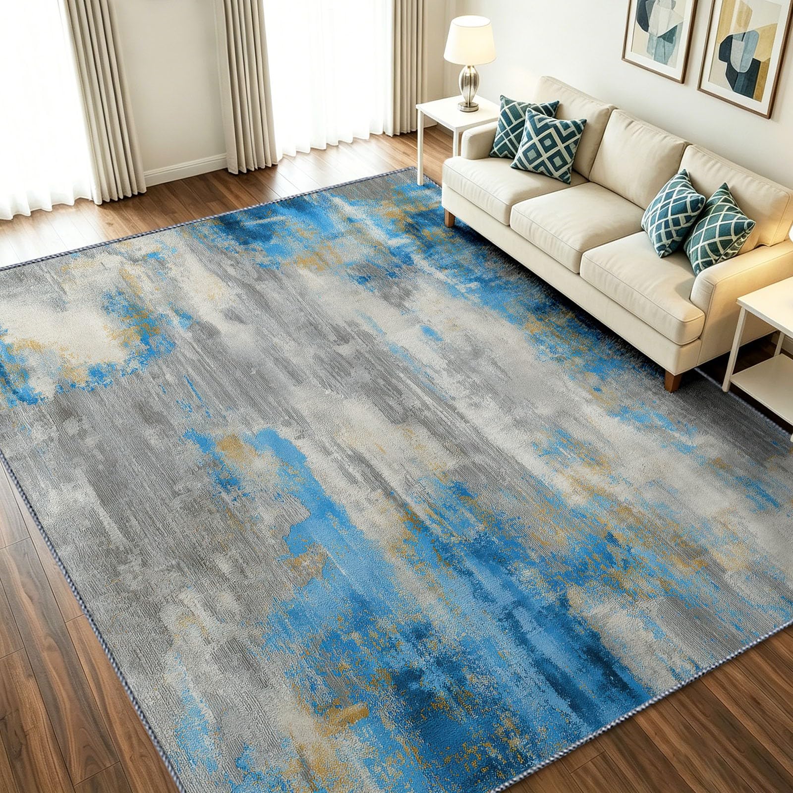 Tapis poil ras 60x90 lavable et antidérapant industriel