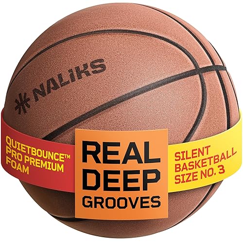 Silent Basketball Size 3, 22” – Airless Indoor Basketball |