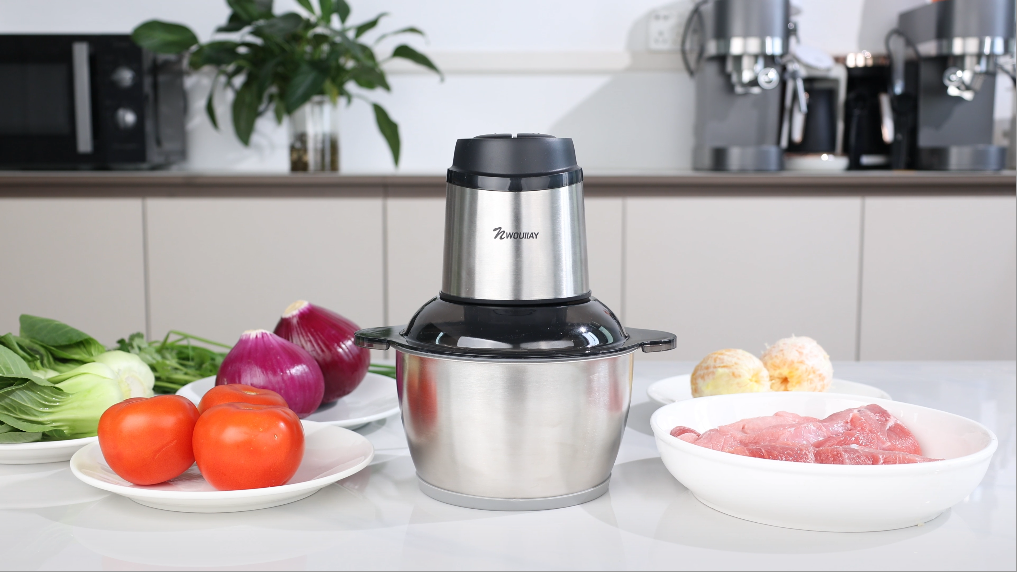Tritatutto Elettrico 2L Con 4 Lame In Acciaio Inox – 300W, 2 Velocità, Per Carne, Verdura, Frutta E Frutta Secca