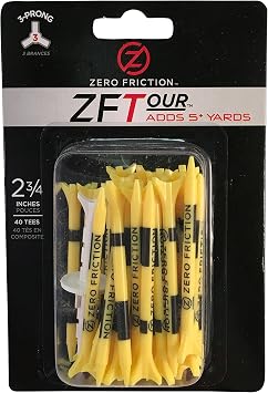 Zero Friction Tour 3-Prong Golf Tees