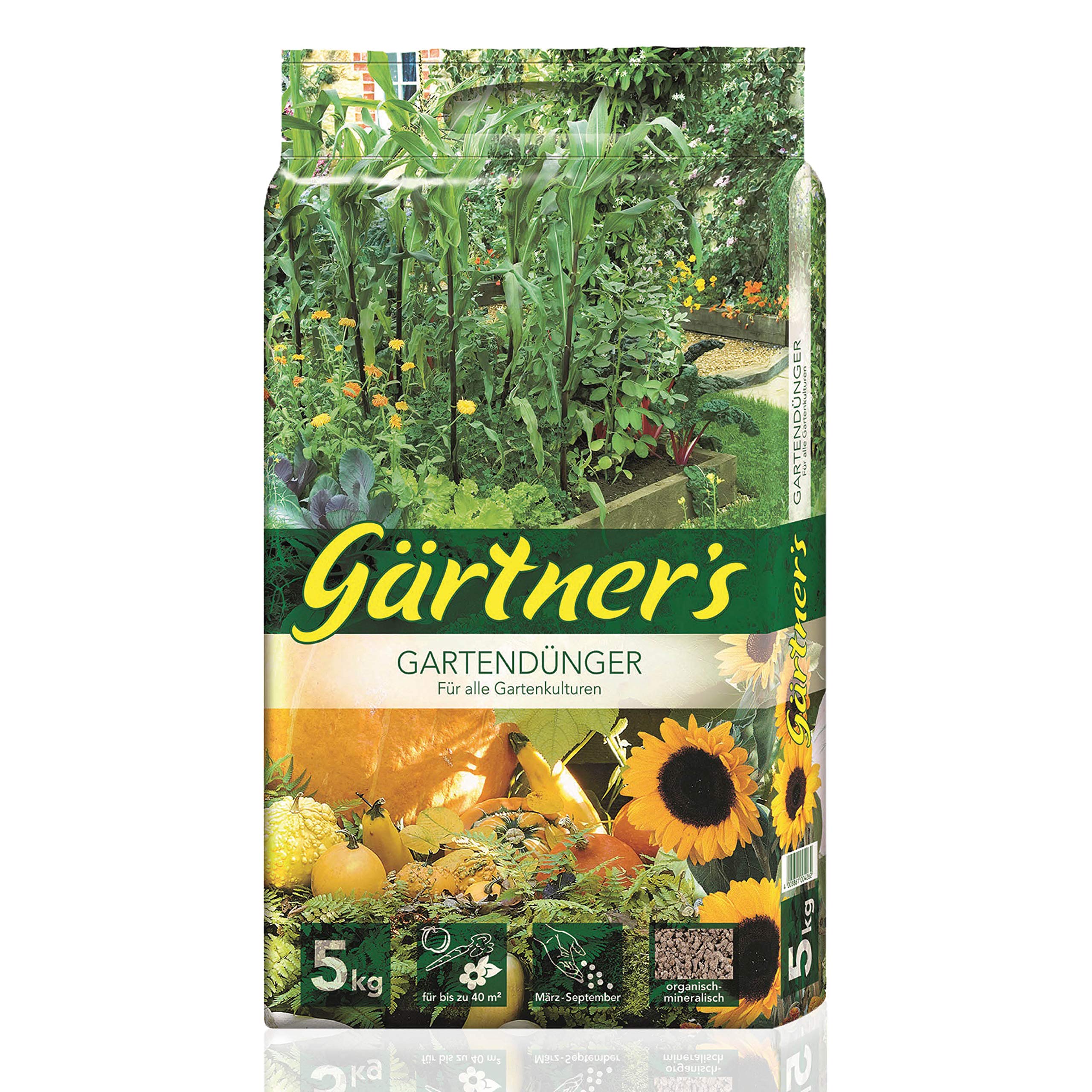 Grtner's Gartendnger 5 kg I NPK Dnger fr Obst, Gemse, Stauden und  Blumen I Organischer Dnger zur Bodenverbesserung I Volldnger NPK Dnger  6+3+8 I Fr bis zu 40 m2 : Amazon.de: Garten