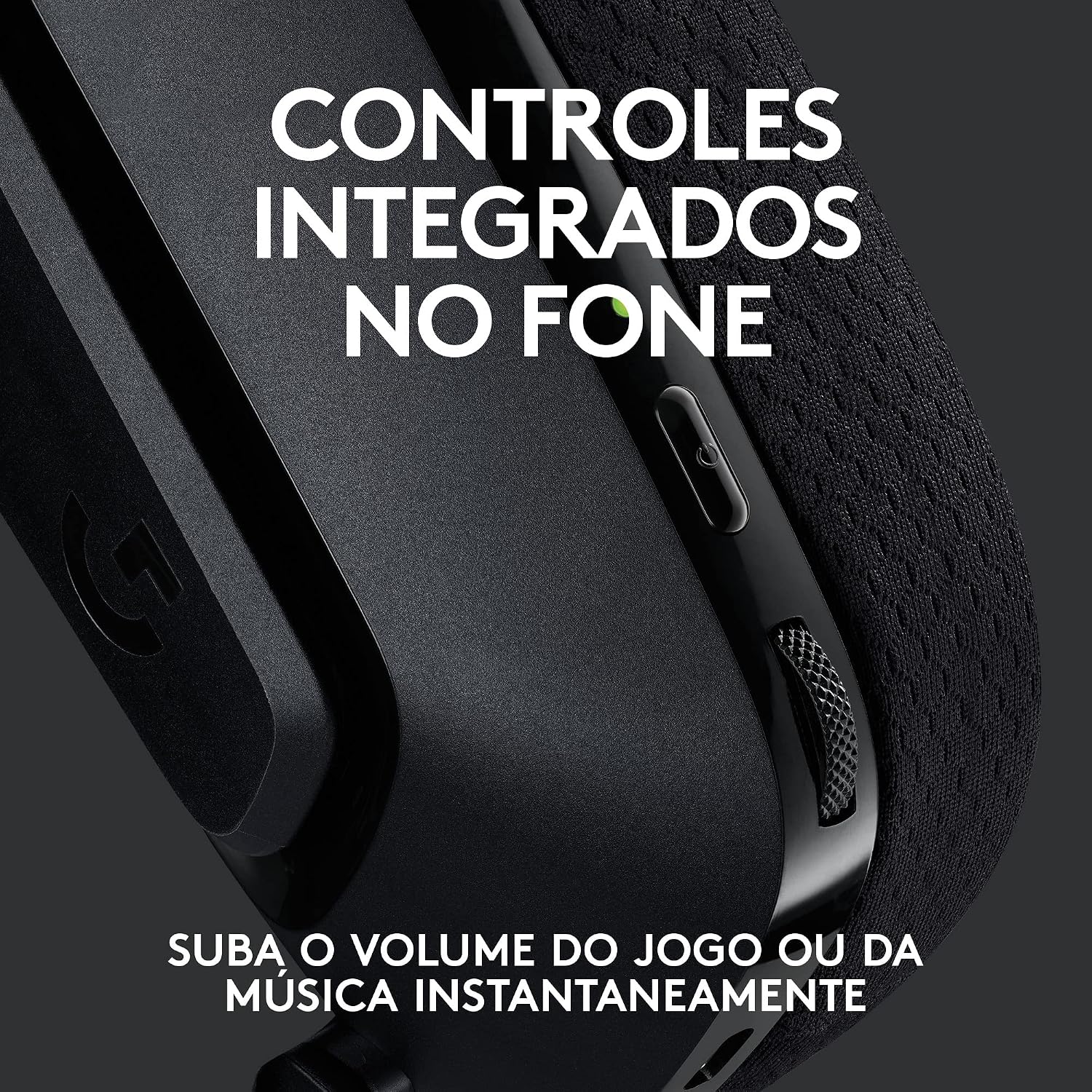 Headset Gamer Sem Fio Logitech G535 LIGHTSPEED com Almofadas com Espuma de Memória, Design Leve, Controles Integrados, Microfone Flip-to-Mute e Bateria Recarregável para PC, PS4, PS5 - Preto Headset Gamer Sem Fio Logitech G535 LIGHTSPEED com Almofadas com Espuma de Memória, Design Leve, Controles Integrados, Microfone Flip-to-Mute e Bateria Recarregável para PC, PS4, PS5 - Preto