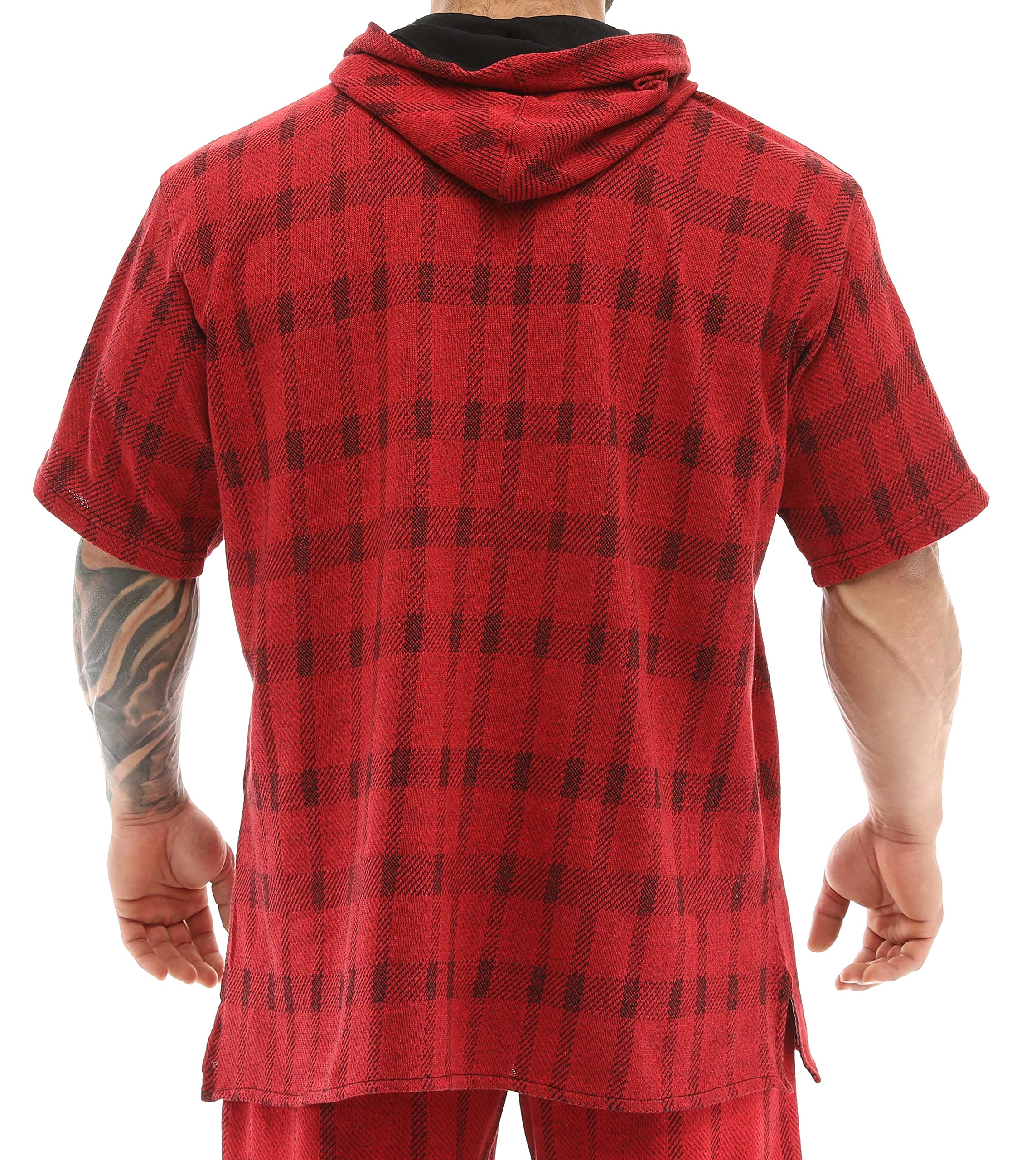 BIG SAM SPORTSWEAR COMPANY Herren Oversize Hooded Active Shirt