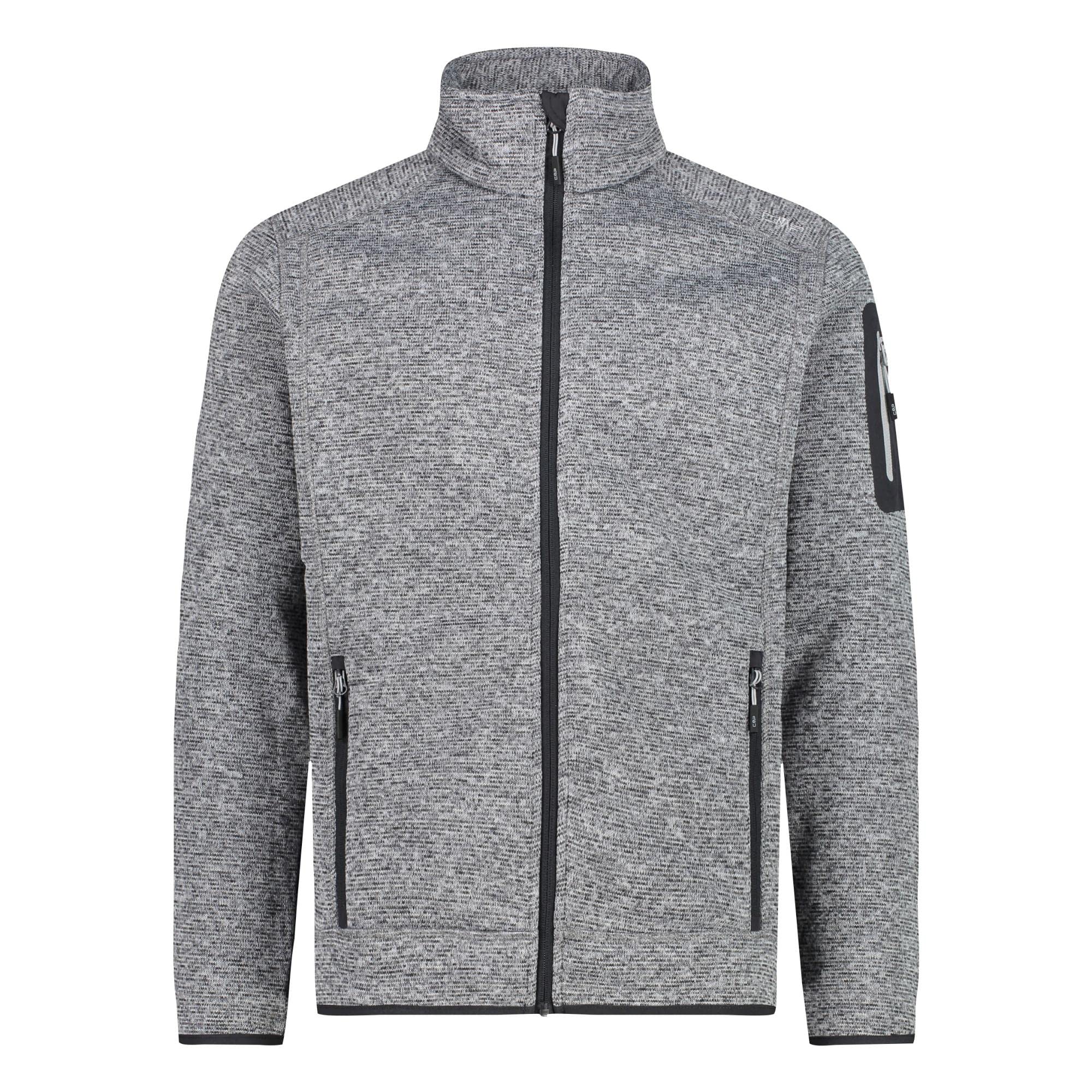 CMP Herren Knit tech mélange Fleece Jacket Fleecejacke