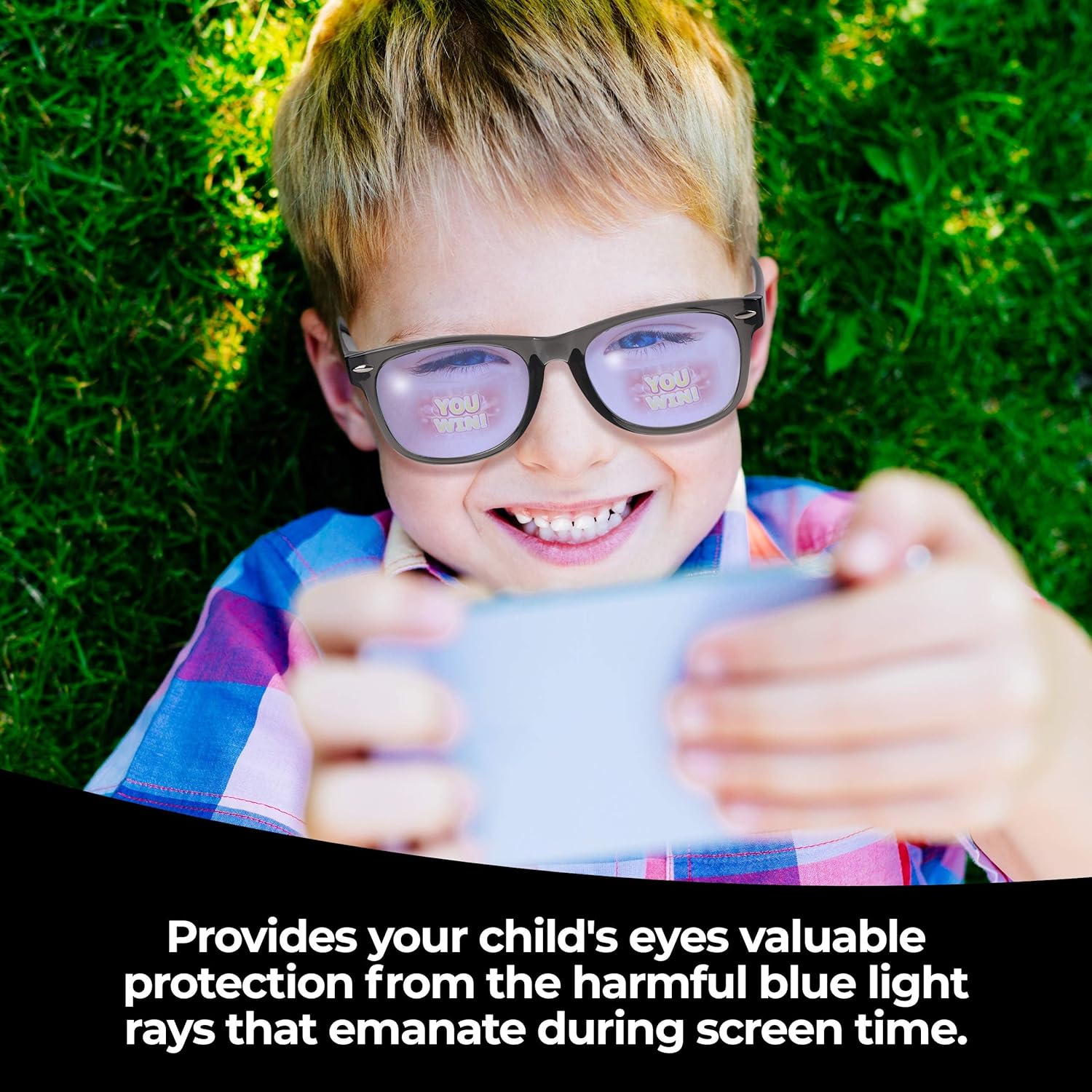 GALVANOX Blue Light Glasses for Kids (4 Pack) Blue Light Blocking for Computer/Gaming (Ages 3-12)