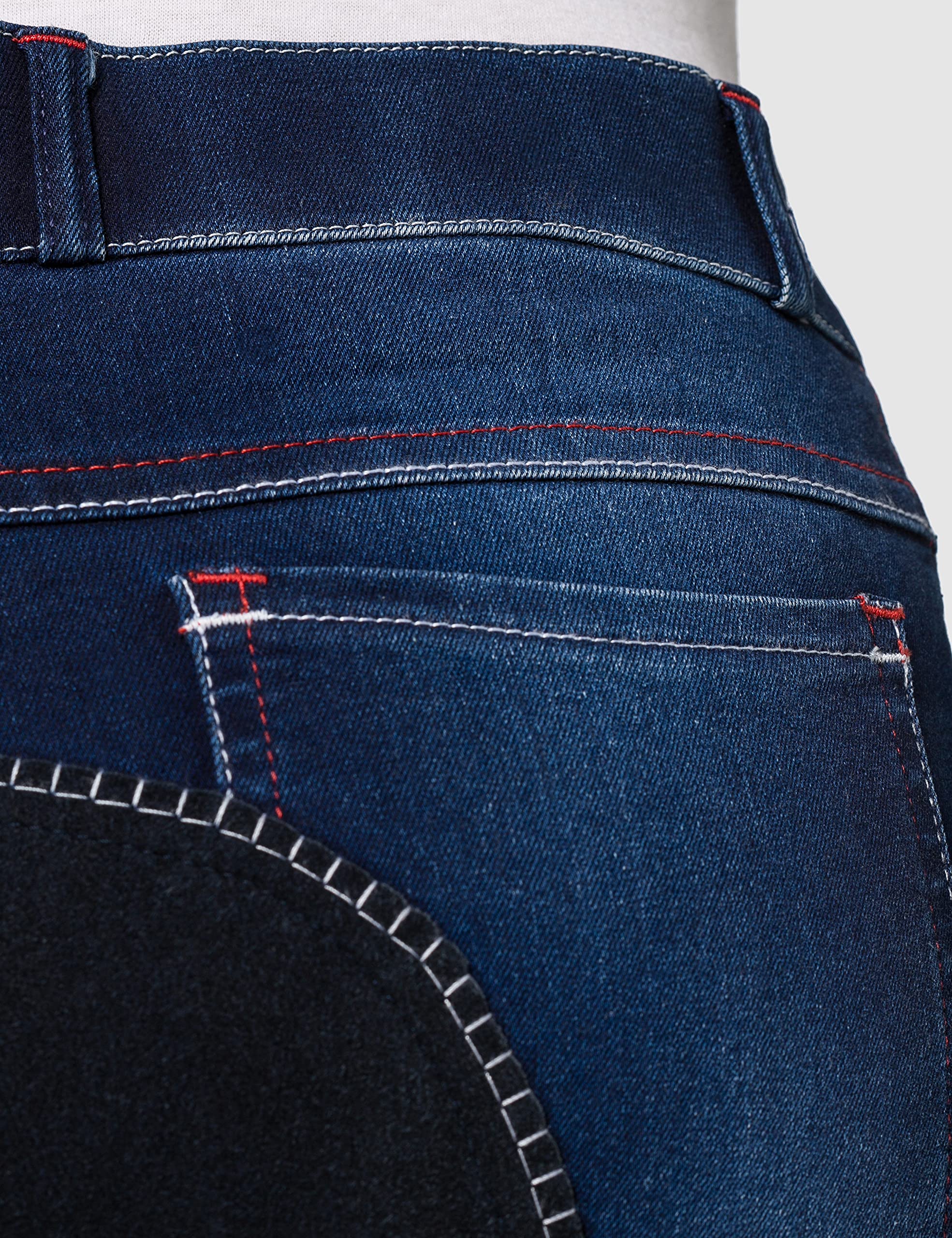 HKM - Reithose -Summer Denim- mit 3/4 Alos Besatz, Pantaloni da Equitazione. Uomo