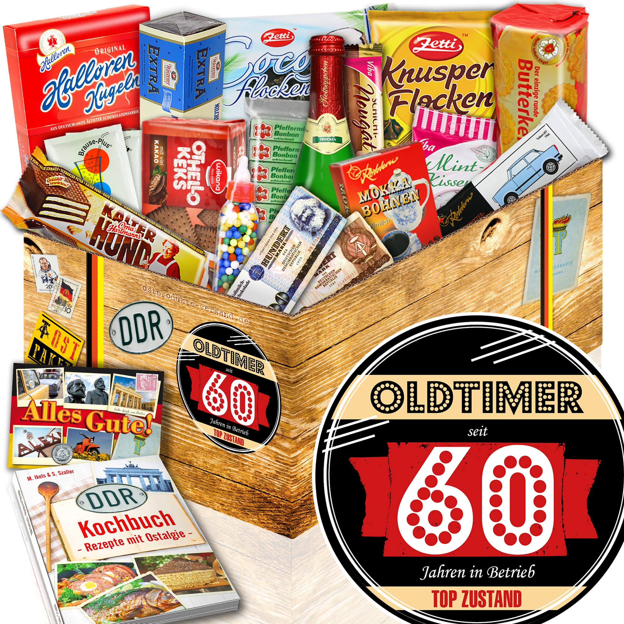 Oldtimer 60 ++ Geschenke zum 60 Geburtstag für Mama ++ Ossi Paket Süß