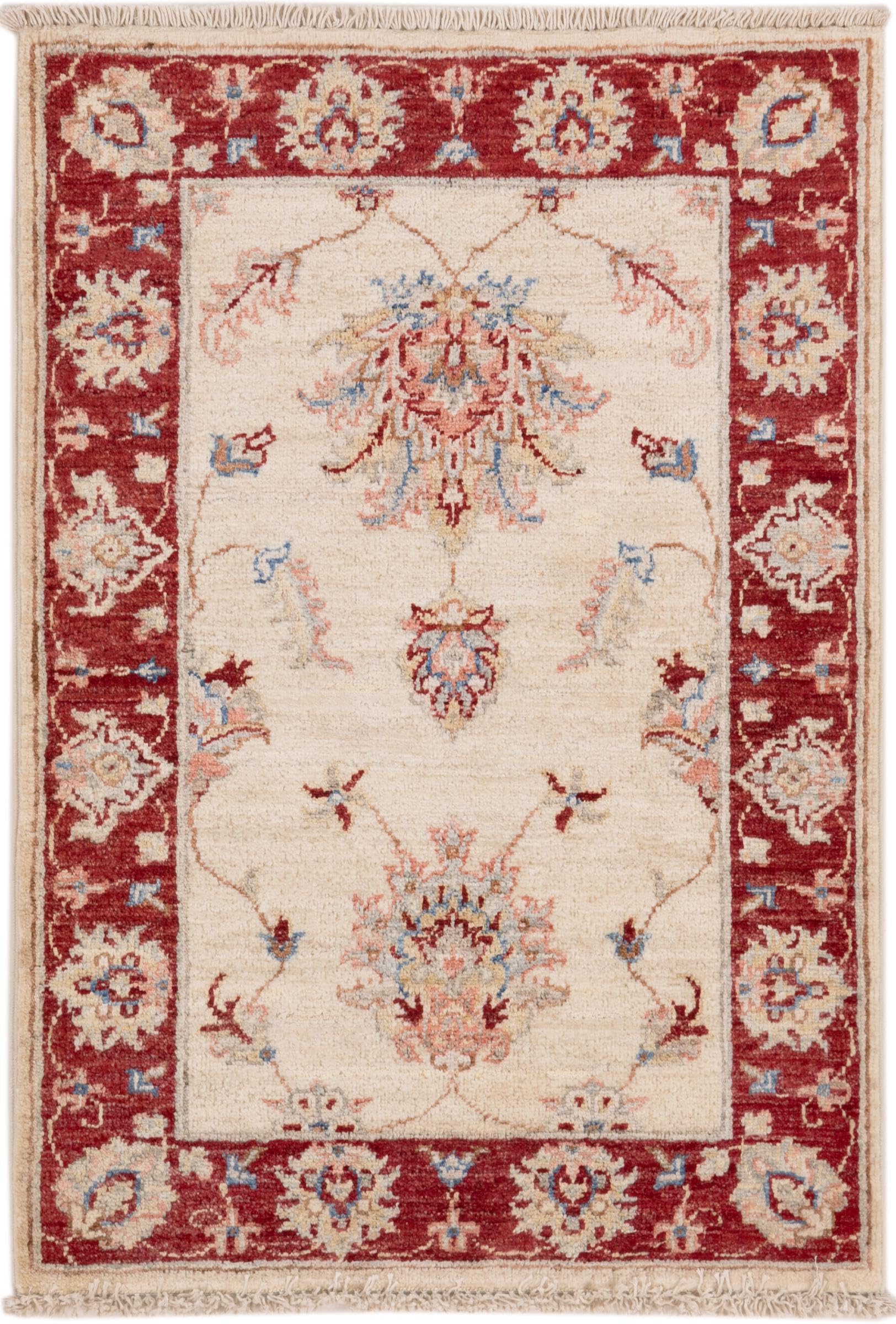Tapis Farahan 61x88 noué à la main en laine du Pakistan pour salon
