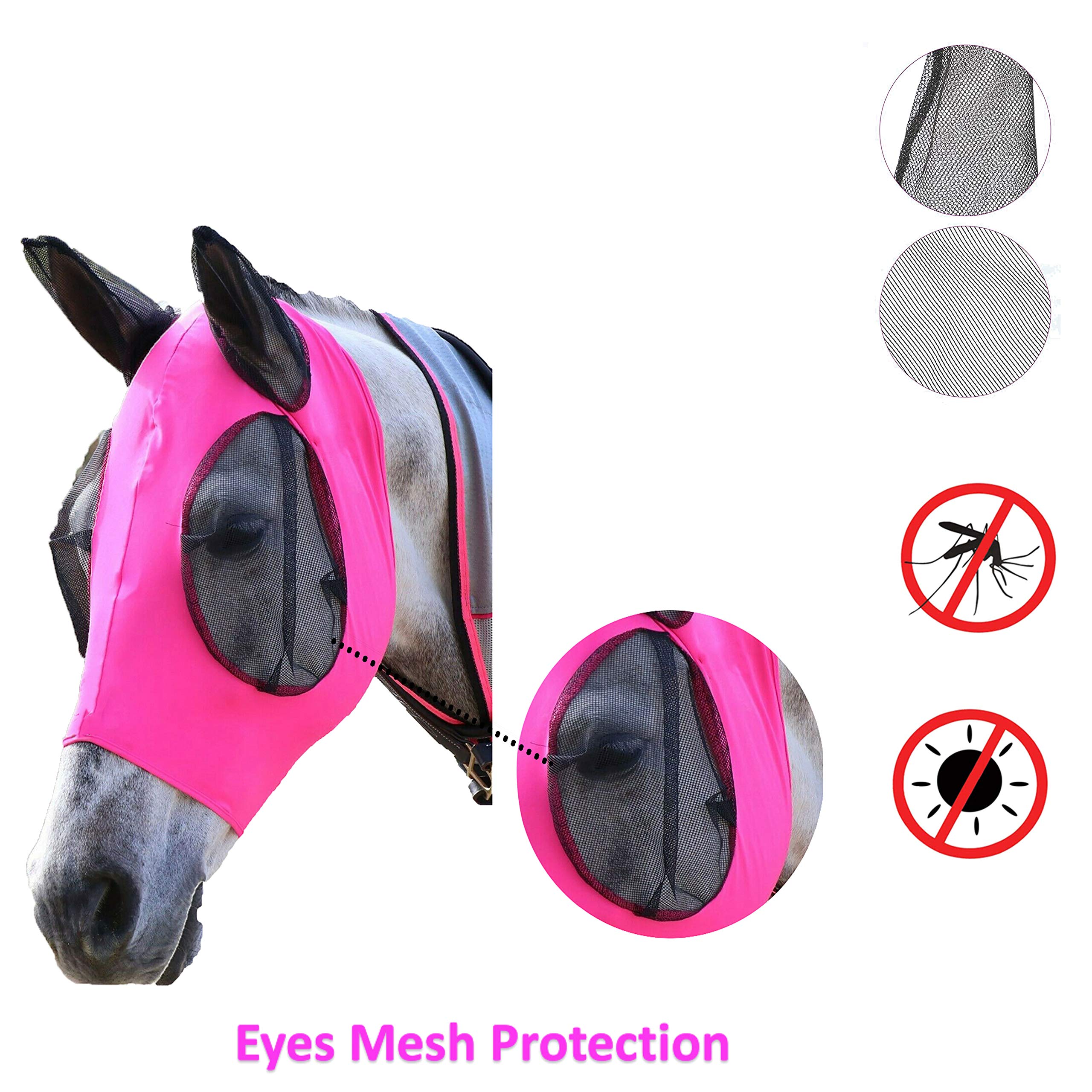 Masque cheval anti-mouche - Masque anti-uv Woof Wear sans oreilles - Le Paturon Masque cheval anti-mouche - Masque anti-uv Woof Wear sans oreilles - Le Paturon