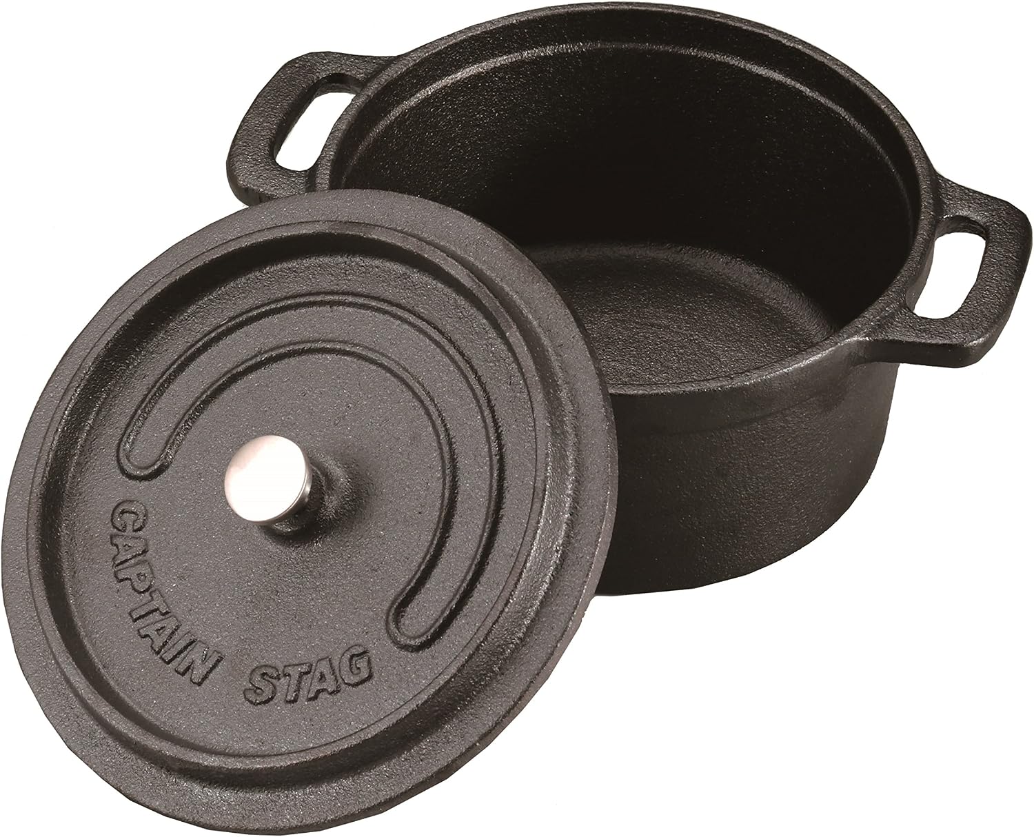 Captain Stagg (CAPTAIN STAG) cocotte Dutch Oven 14cm Capacity 0.8L cast-Iron Gas fire · IH · Oven UG-3036