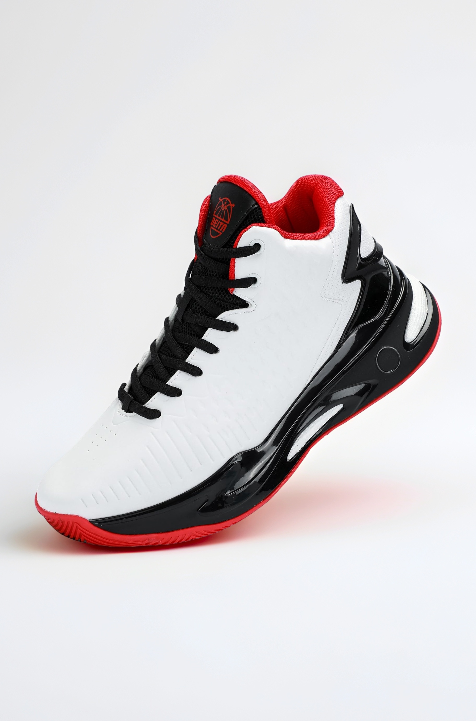 High Upper Basketball Shoes for Men Sneakers Breathable Sports Shoes Anti Slip, White 01, 9
