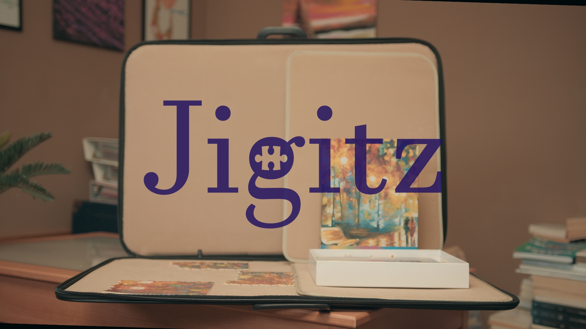 Jigitz Jigsaw Puzzle Board Carrying Case - Zip-Up Portable Puzzle