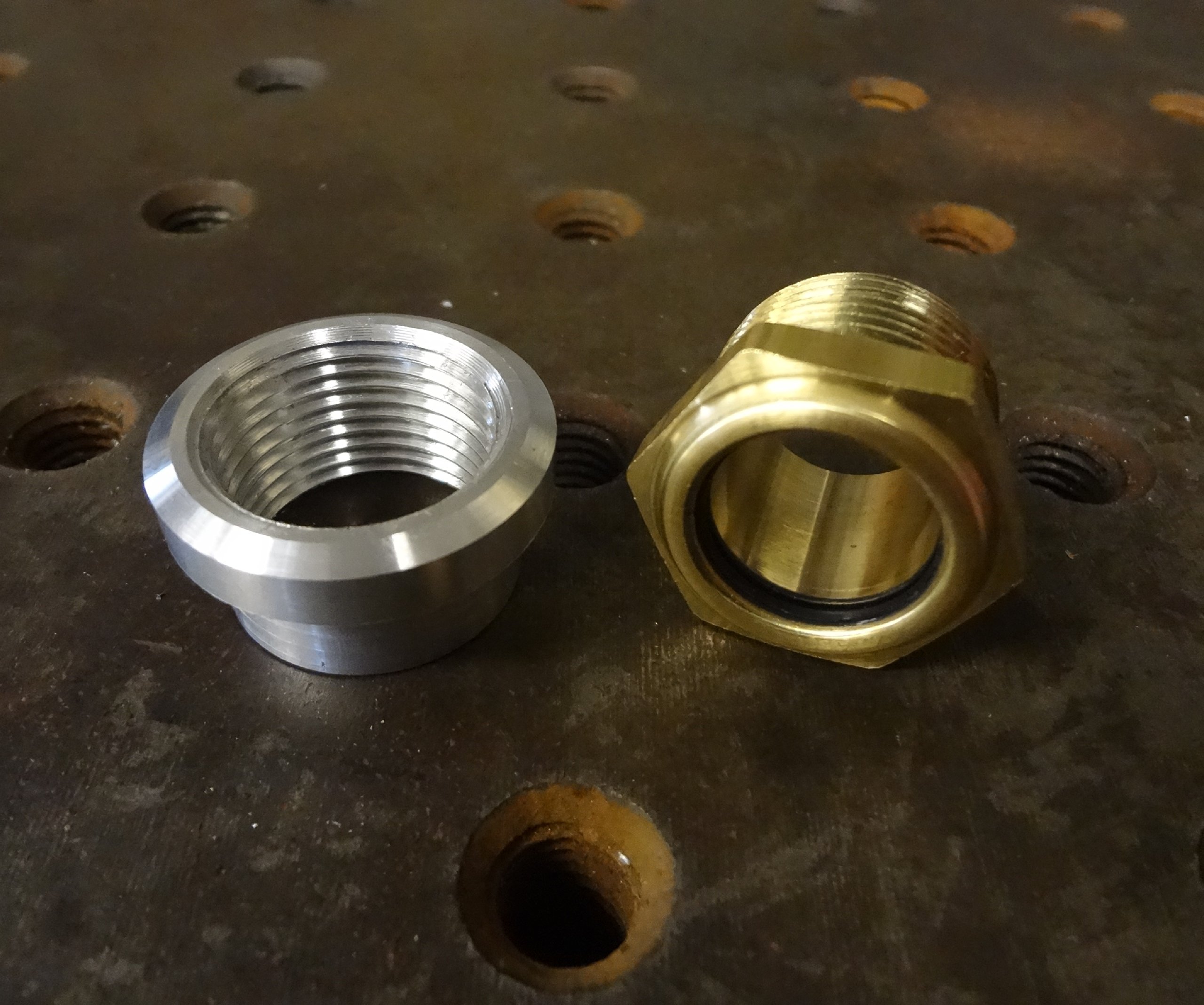 Buy Motorcycle Brass Glass Style External Fuel Gauge 3/4" NPT