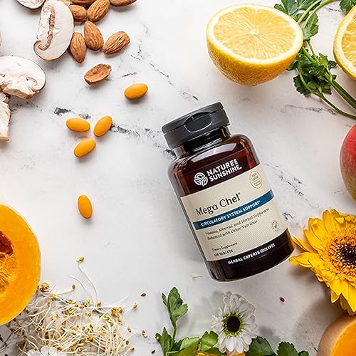 Miniatura 6 de Nature's Sunshine Mega-Chel, 120 tabletas, vitamina completa con potentes antioxidantes, hierbas, vitaminas, minerales y aminoácidos que apoyan el