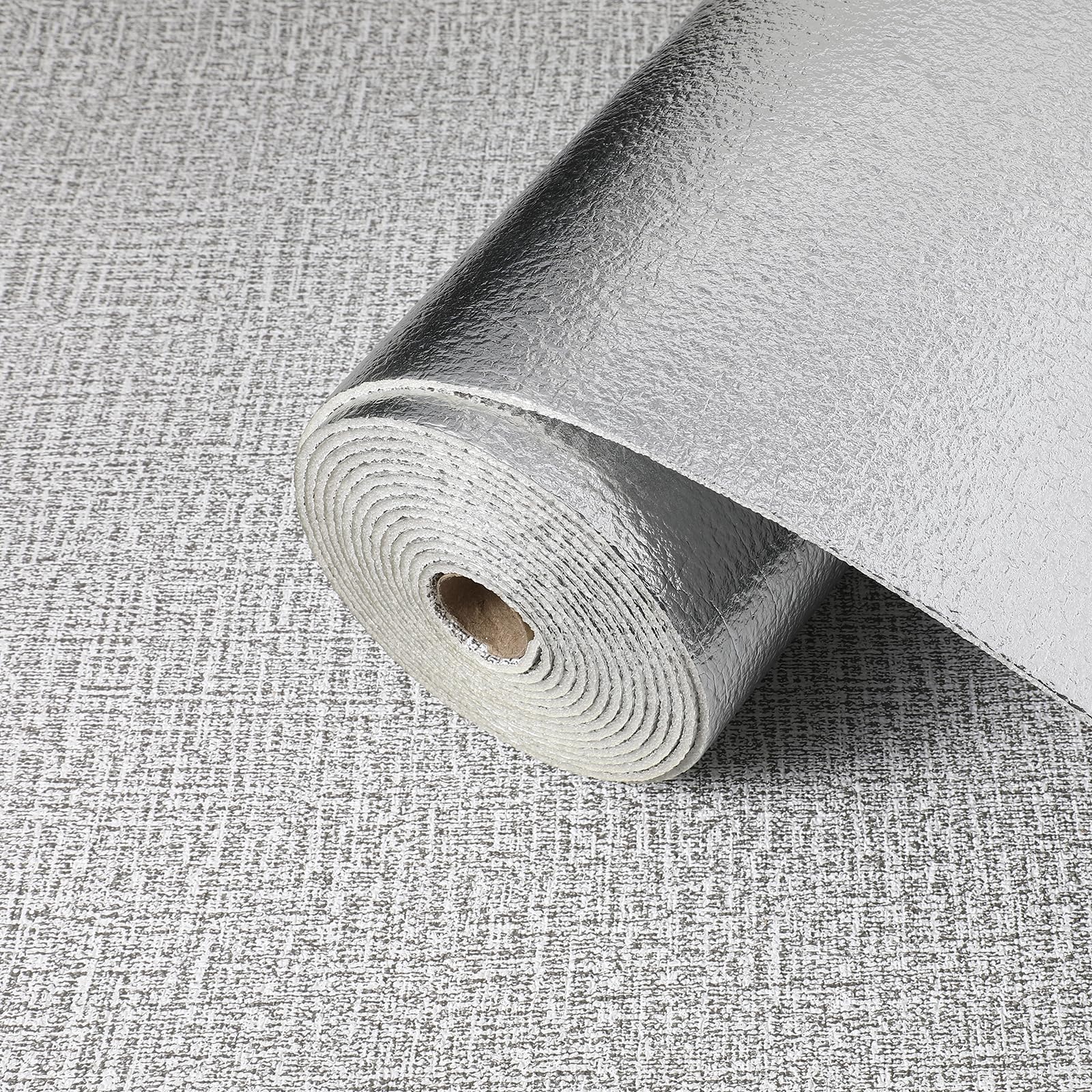 Trafagala Plain Grey Textured Wallpaper 3mm Thicken 3D Foam Self Adhesive Wallpaper Waterproof Pe Foam Panels Wall Stickers for Kitchen Kids Room Living Room Bedroom Hallway Ceilings Bathroom