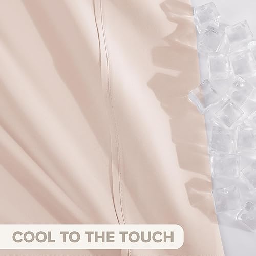 Miniatura 6 de UGG Juego de sábanas refrescantes de lujo de 4 piezas con bolsillos profundos y 2 fundas de almohada, hipoalergénicas, lavables a máquina, para