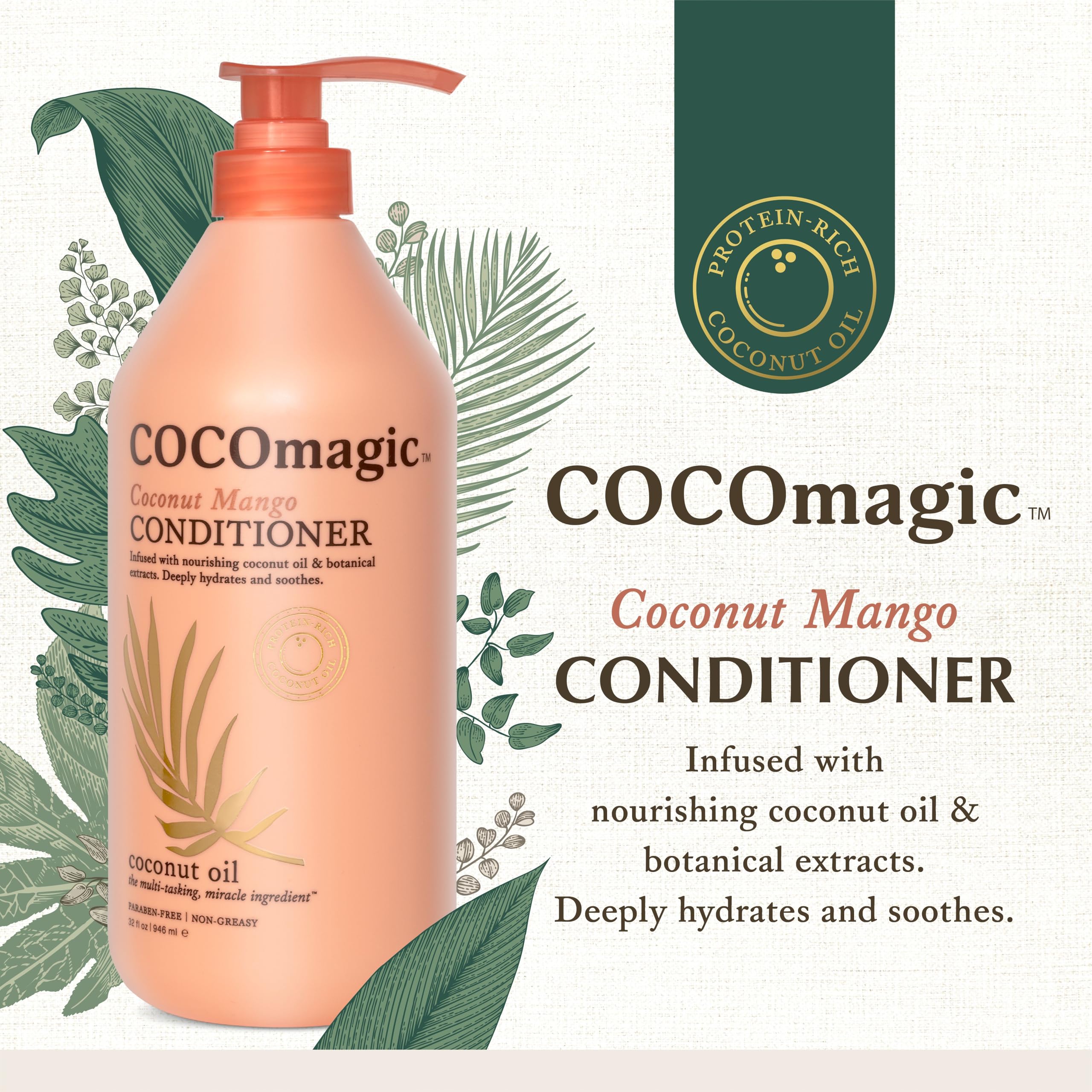 Amazon.com : Cocomagic Coconut Mango Nourishing Conditioner