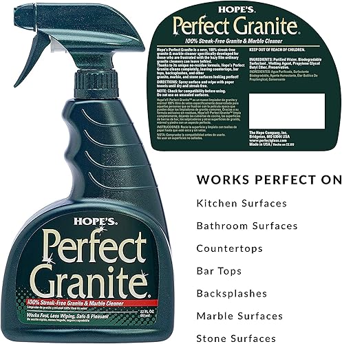 Miniatura 3 de HOPE'S Perfect Stainless, Perfect Granite and Perfect Sink Cleaner Bundle, limpiador de cocina sin rayas, elimina manchas, restaura y repele el