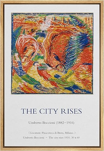 Miniatura 131 de IDEA4WALL - Lienzo enmarcado con impresión de arte abstracto listo para colgar en la pared de la sala y habitación Bs06-2103-famoso-m15