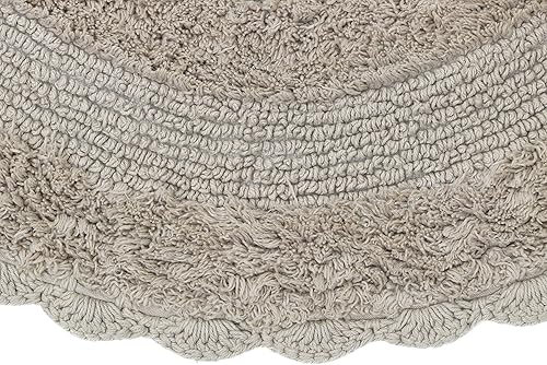 Miniatura 4 de The Home Talk Alfombra de baño de papel tisú de 17 x 24 pulgadas, antideslizante, accesorios de baño, estilo bohemio, de algodón de alta calidad,