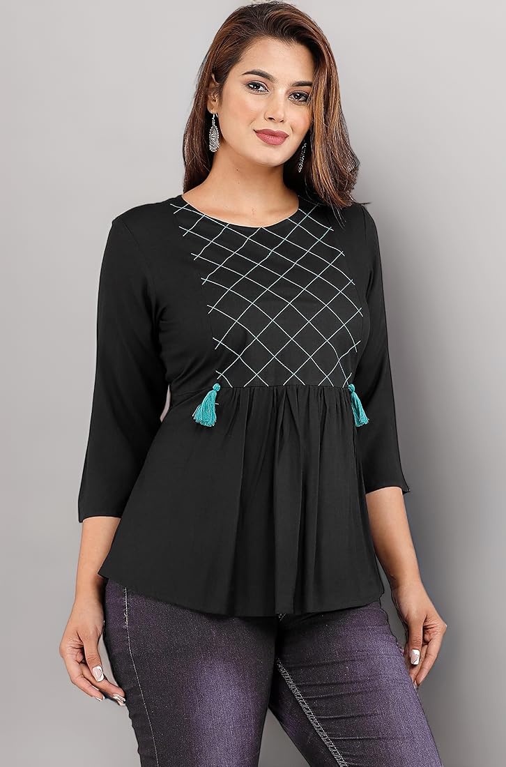 style wrap tops with jeans