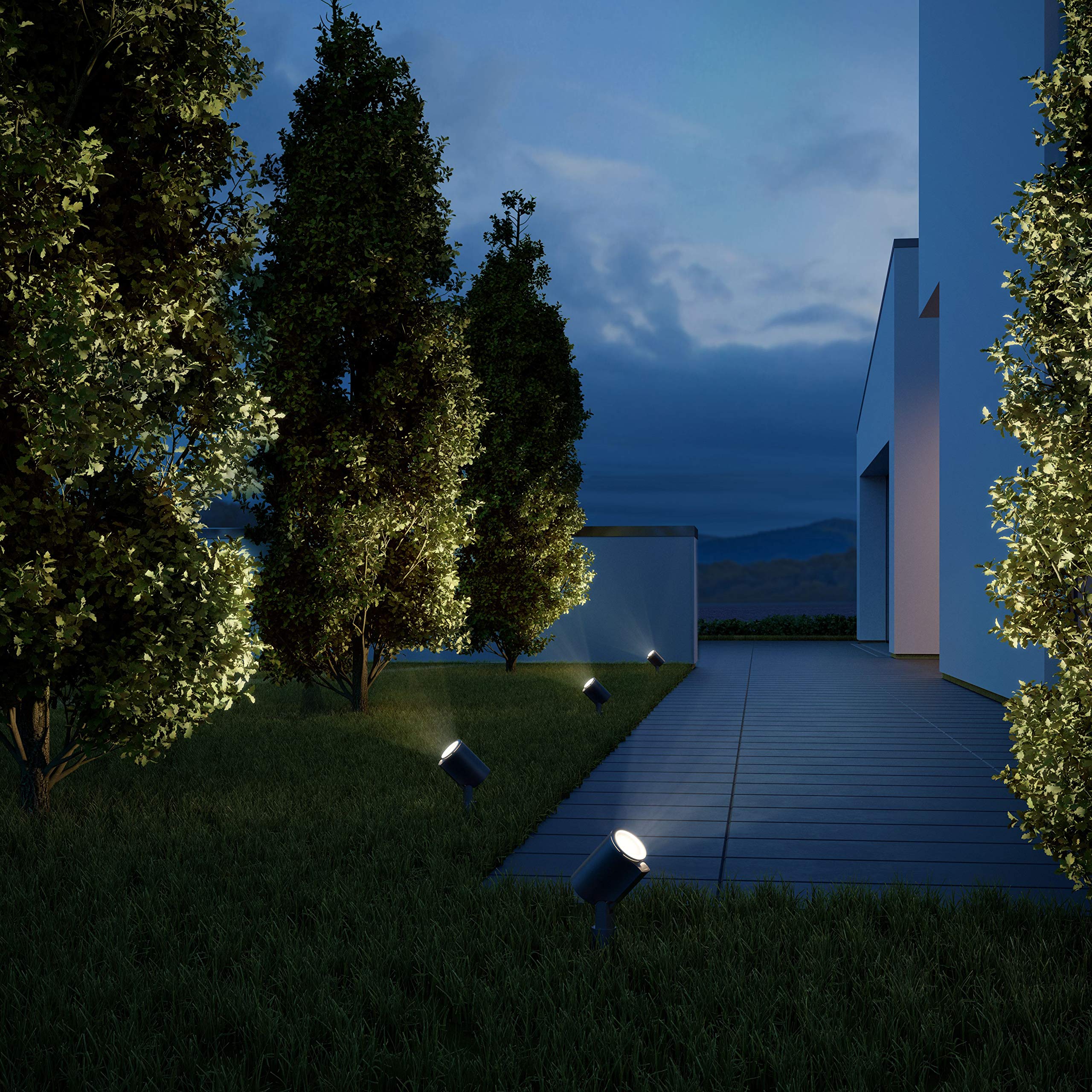 Steinel Faretto a LED Spot Garden N, con Picchetto di Terra Alluminio, Antracite 7,86 W, 230 V