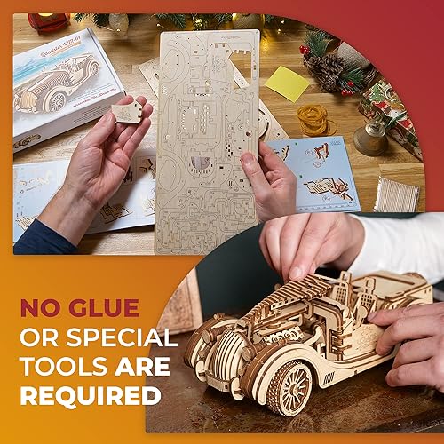 Miniatura 4 de UGEARS Roadster VM-01 - Contrachapado para adultos