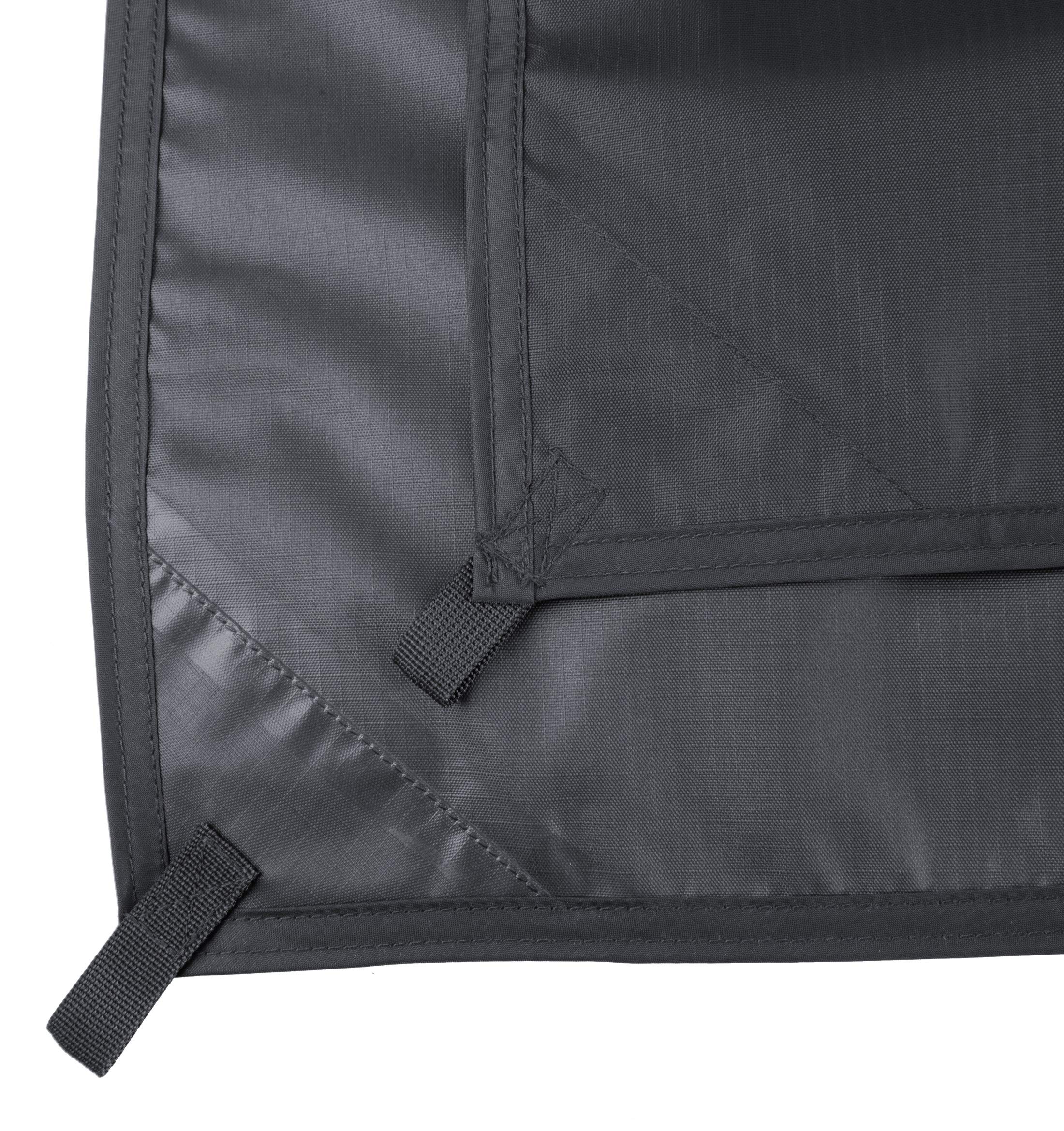 Windhager Multifunktions-Plane Ripstop, Schutzplane Premium, Abdeckplane, Allzweckplane, Zeltplane, 4 x 3m, 120g/m², grau