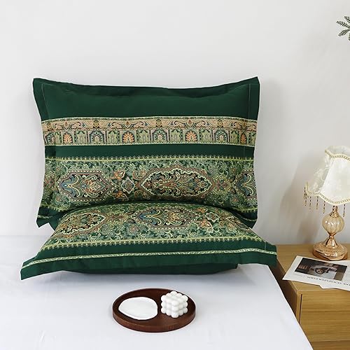 Miniatura 6 de Softta Fundas de almohadafundas de almohada de 20 x 36 pulgadas, diseño de flores desgastadas, coloridas, rojas y naranjas, de lujo, bohemio,