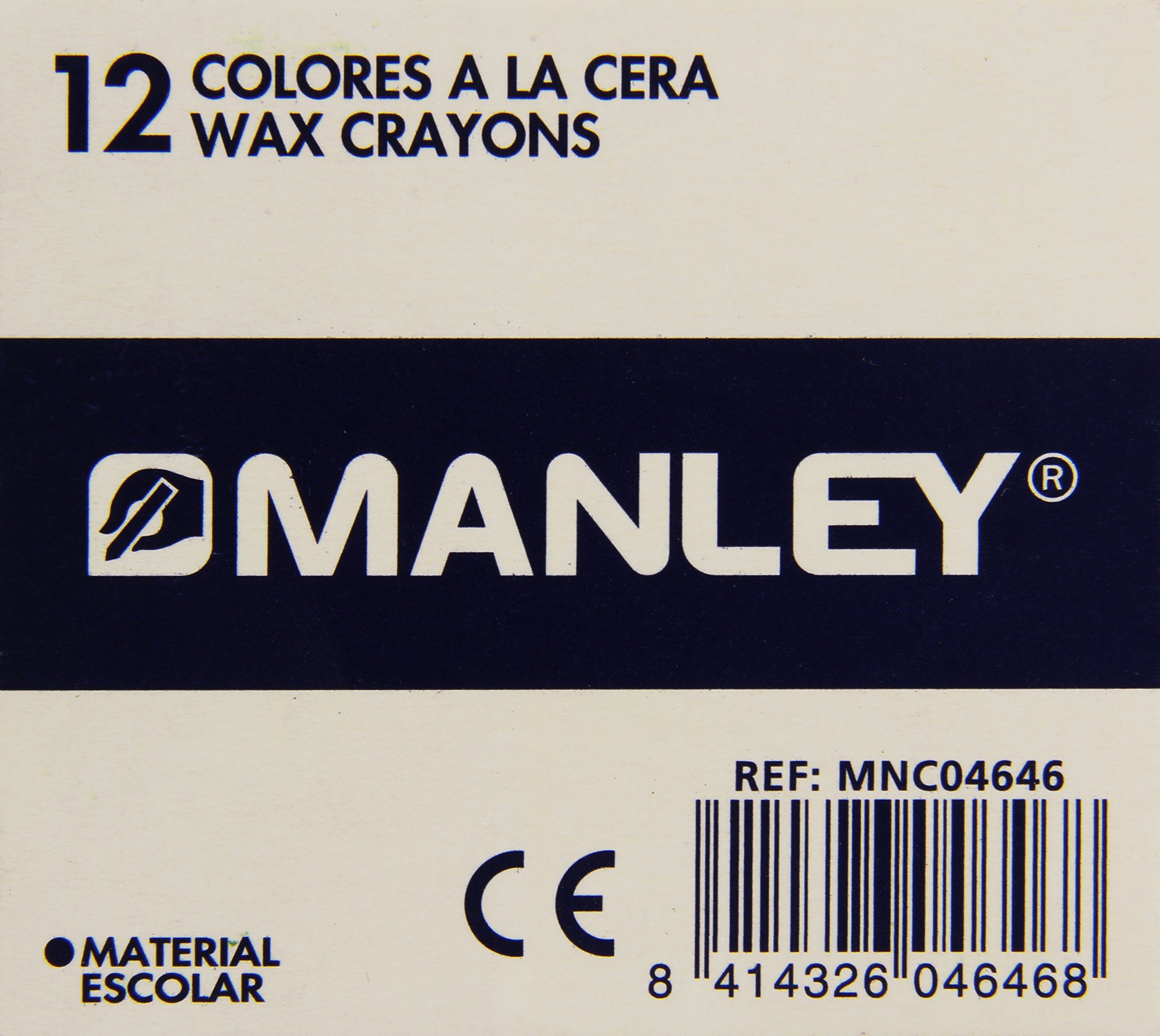 Manley MNC04840 – Pack Of 12 Crayons, Light Blue