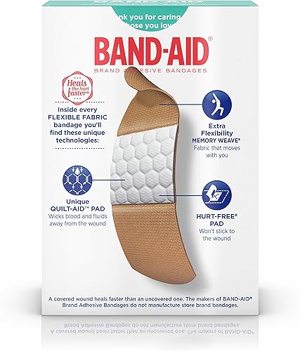 Miniatura 5 de BAND-AID - Vendas de tela flexible, tamaños surtidos 30 cada uno (paquete de 2)